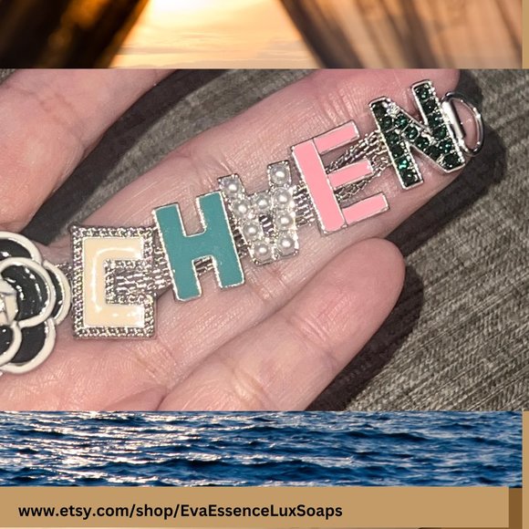 Jeweled Flip Flops, Bling Shoes, Rhinestone/Crystal Sandals, Bling Shoes Sz 6 - Picture 5 of 16